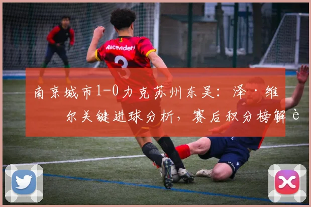 南京城市1-0力克苏州东吴:泽·维托尔关键进球分析,赛后积分榜解读